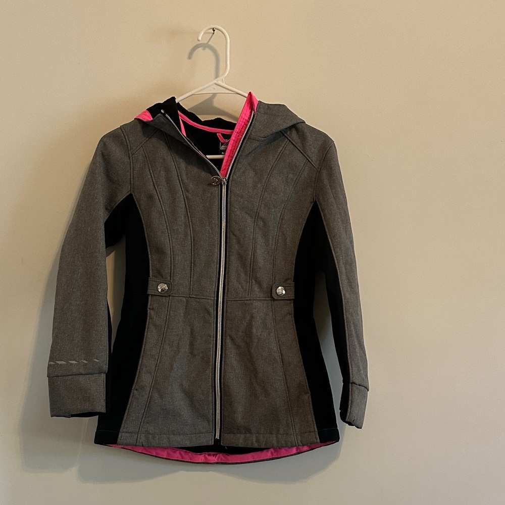 ZeroXposur Gray and Pink girls M (10-12)  coat